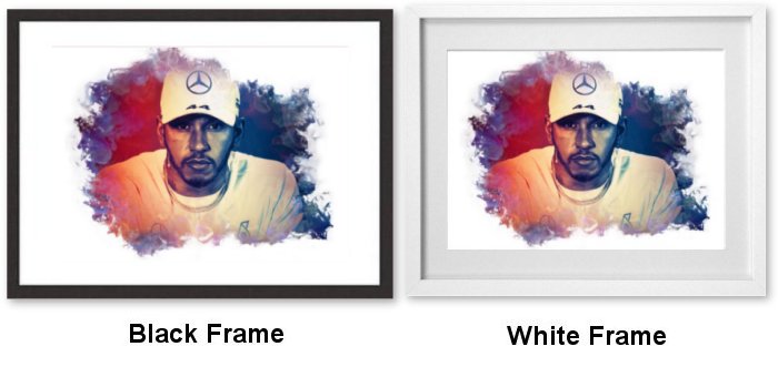 Lewis Hamilton Framed Print